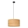 Ljuskrona med textilsladd ALBA 1xE27/15W/230V diameter 45 cm brun/svart