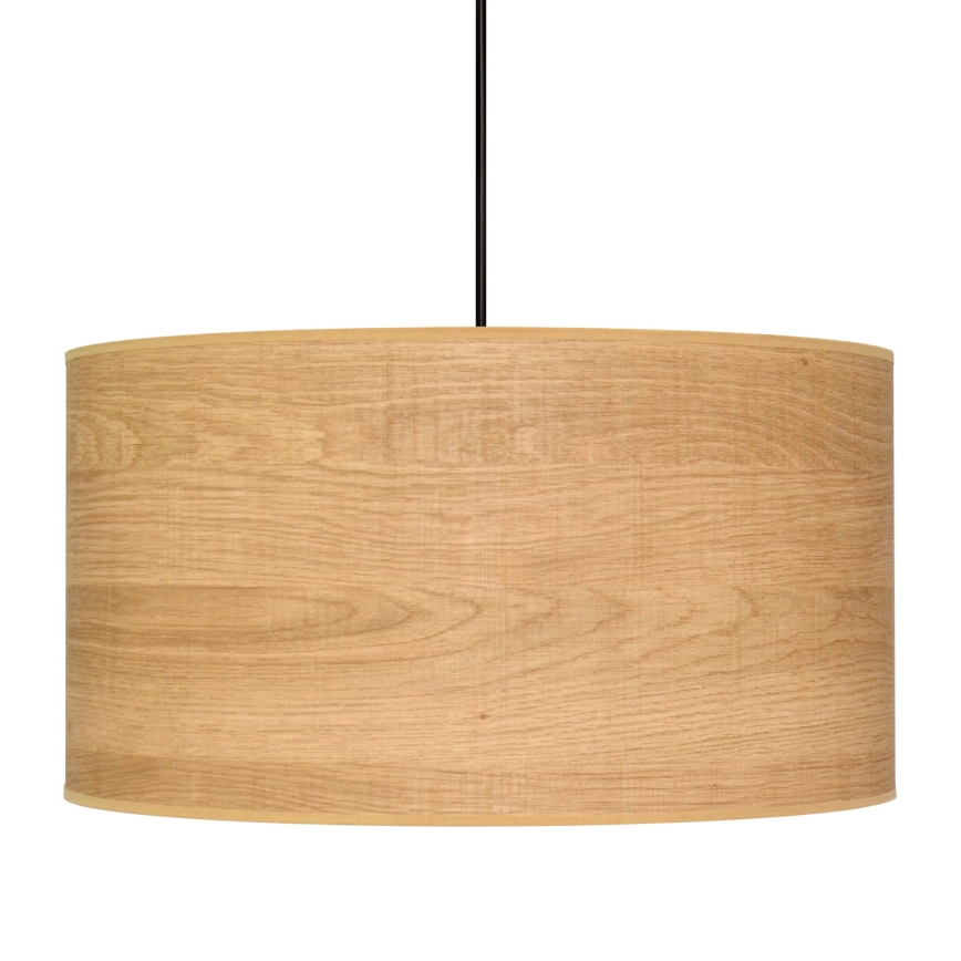 Ljuskrona med textilsladd ALBA 1xE27/15W/230V diameter 45 cm brun/svart