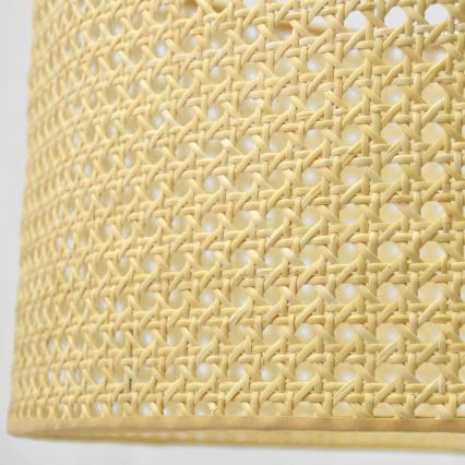 Ljuskrona med textilsladd ALBA 3xE27/15W/230V rotting/svart