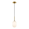 Ljuskrona med textilsladd ALIAS 1xG9/8W/230V diameter 12 cm guld
