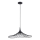Ljuskrona med textilsladd ARIELLE 1xE27/20W/230V diameter 50 cm svart