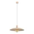 Ljuskrona med textilsladd ASTRA 1xE27/15W/230V diameter 41 cm beige