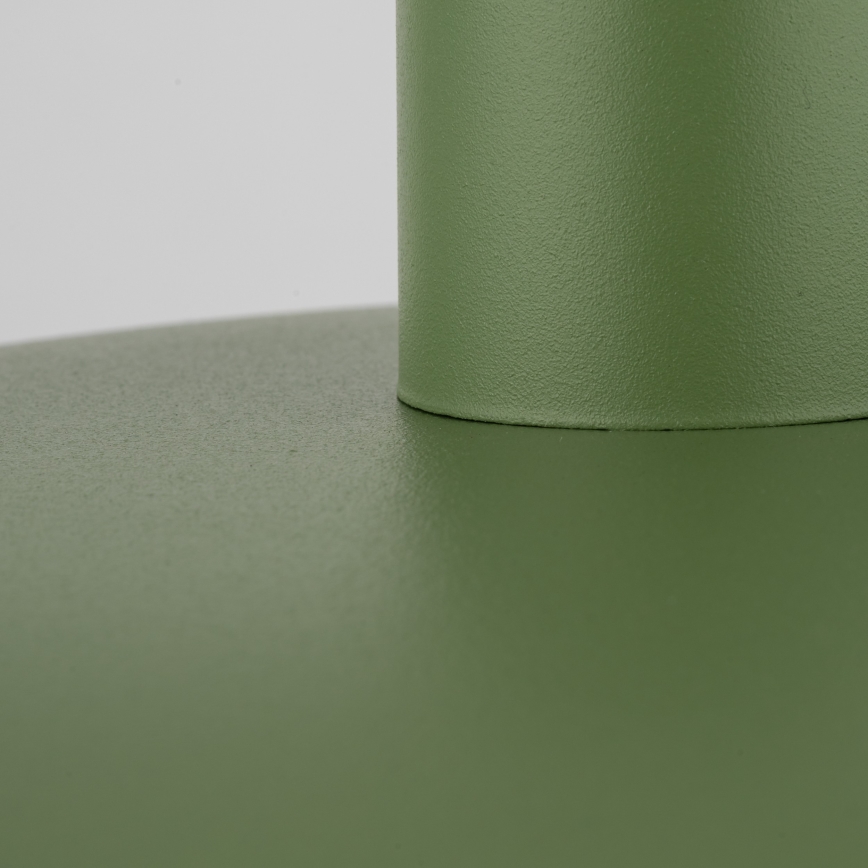 Ljuskrona med textilsladd ASTRA 1xE27/15W/230V diameter 41 cm grön