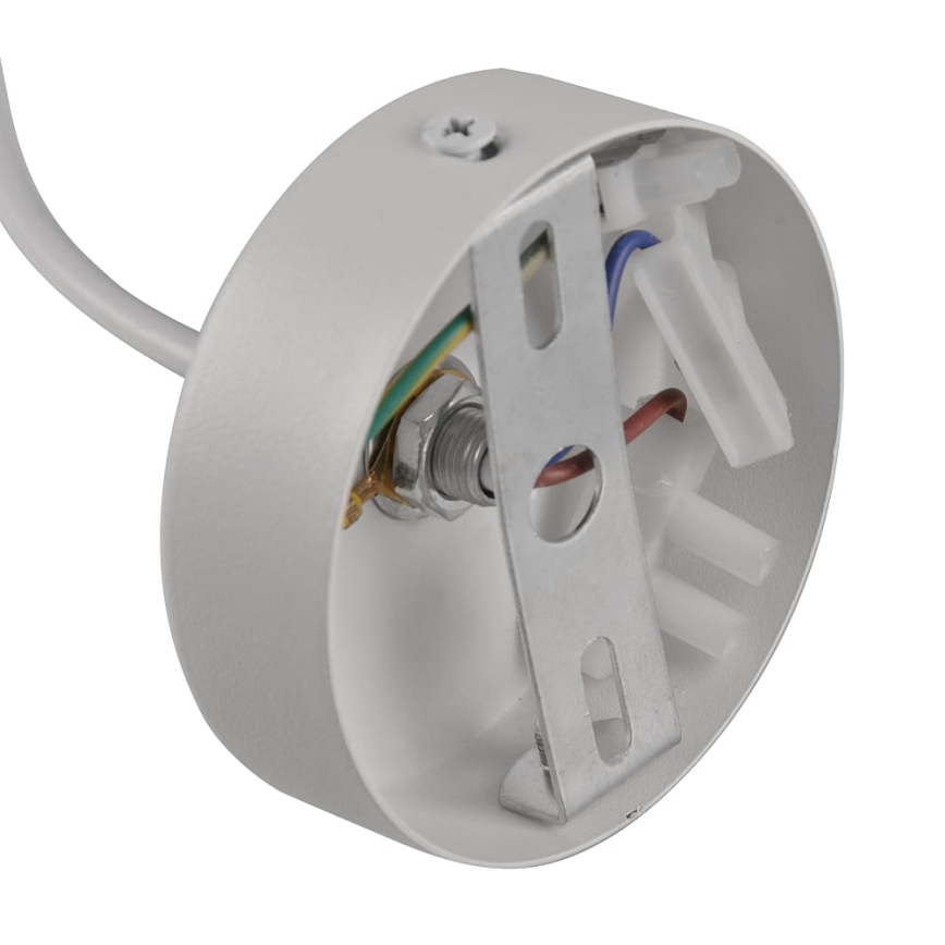 Ljuskrona med textilsladd BAMBOO 1xGU10/10W/230V vit