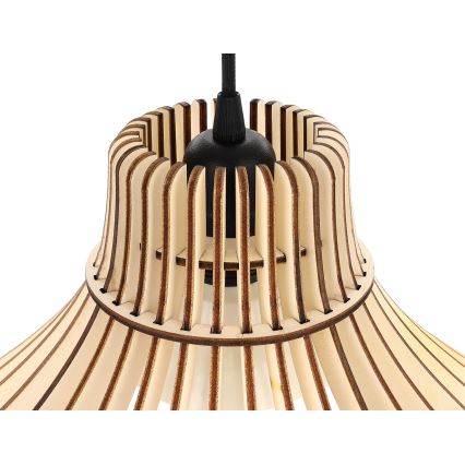 Ljuskrona med textilsladd BIG BARREL 1xE27/24W/230V