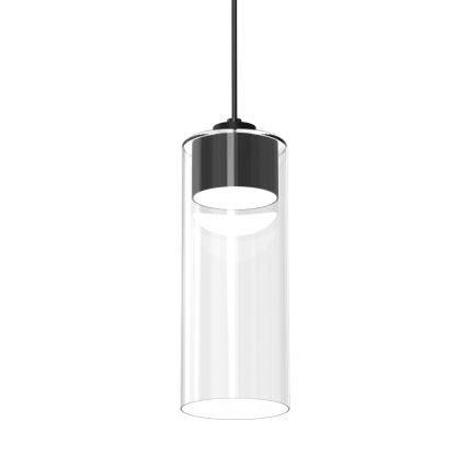Ljuskrona med textilsladd CLARISSA 1xGX53/12W/230V svart