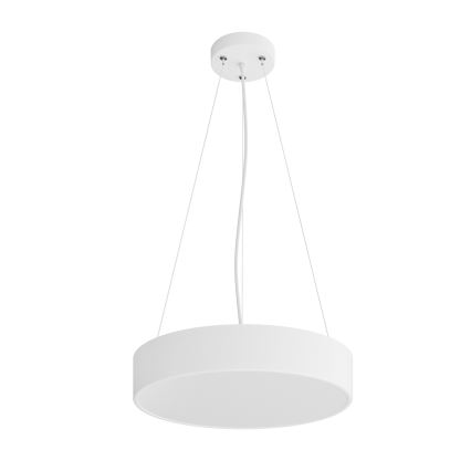 Ljuskrona med textilsladd CLEO 3xE27/24W/230V diameter 40 cm vit