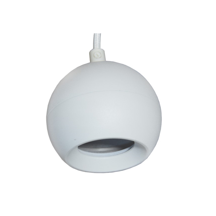 Ljuskrona med textilsladd COLM 3xGU10/30W/230V vit