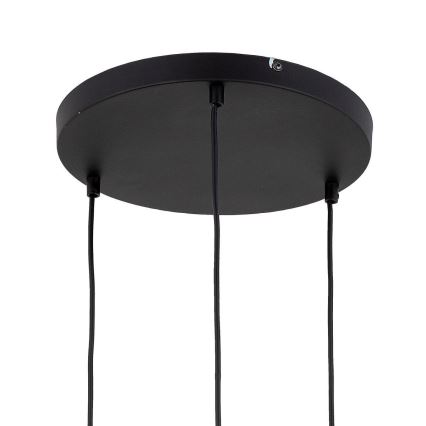 Ljuskrona med textilsladd DEVON 3xE27/15W/230V