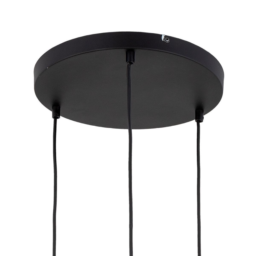 Ljuskrona med textilsladd DEVON 3xE27/15W/230V