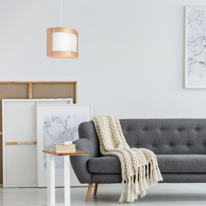 Ljuskrona med textilsladd ELODIE 1xE27/60W/230V ek