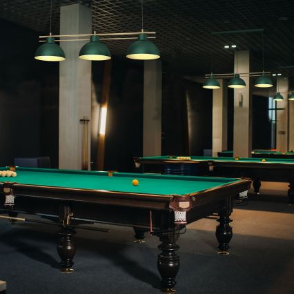 Ljuskrona med textilsladd ESTATE 3xE27/15W/230V grön