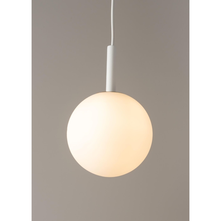 Ljuskrona med textilsladd GAMA 1xG9/12W/230V vit