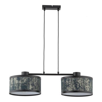 Ljuskrona med textilsladd GLORY 2xE27/60W/230V