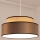 Ljuskrona med textilsladd GRACE 1xE27/60W/230V diameter 40 cm beige/brun