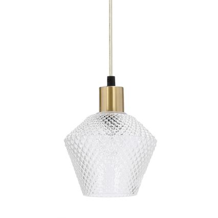 Ljuskrona med textilsladd GRENIKO 3xE14/40W/230V