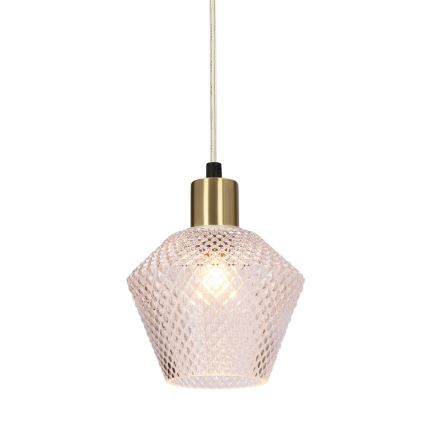 Ljuskrona med textilsladd GRENIKO 3xE14/40W/230V