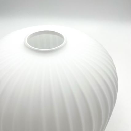 Ljuskrona med textilsladd HARMA 1xE27/15W/230V diameter 20 cm vit/guld
