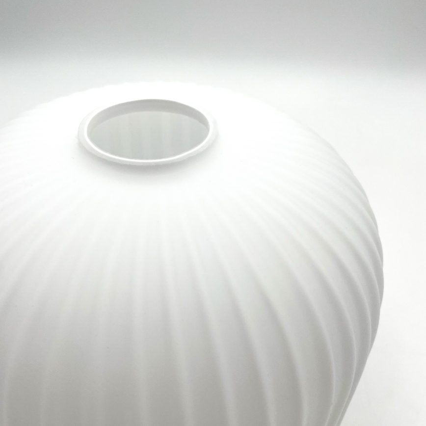 Ljuskrona med textilsladd HARMA 1xE27/15W/230V diameter 20 cm vit/guld