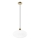 Ljuskrona med textilsladd HARMA 1xE27/15W/230V diameter 30 cm vit/guld