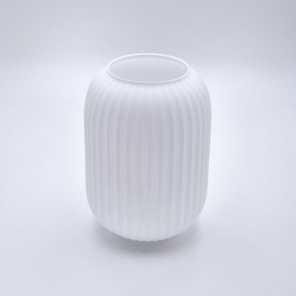 Ljuskrona med textilsladd HARMONY 1xE27/15W/230V diameter 14 cm vit/ek