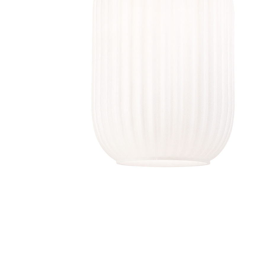 Ljuskrona med textilsladd HARMONY 1xE27/15W/230V diameter 14 cm vit/ek