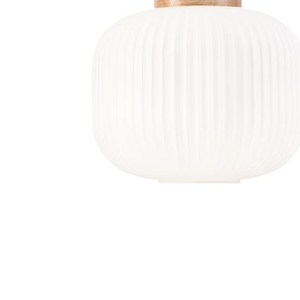 Ljuskrona med textilsladd HARMONY 1xE27/15W/230V diameter 20 cm vit/ek