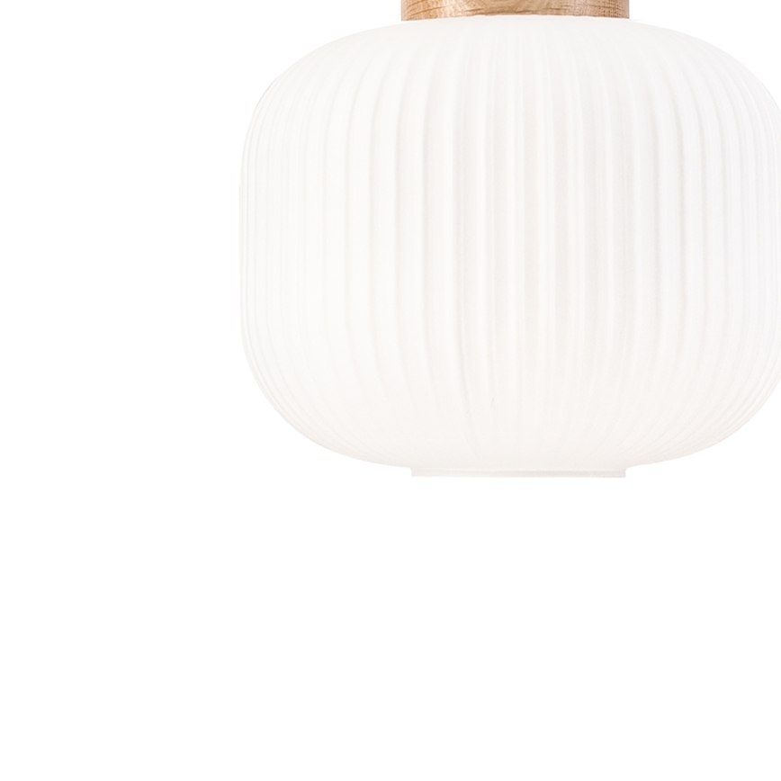 Ljuskrona med textilsladd HARMONY 1xE27/15W/230V diameter 20 cm vit/ek