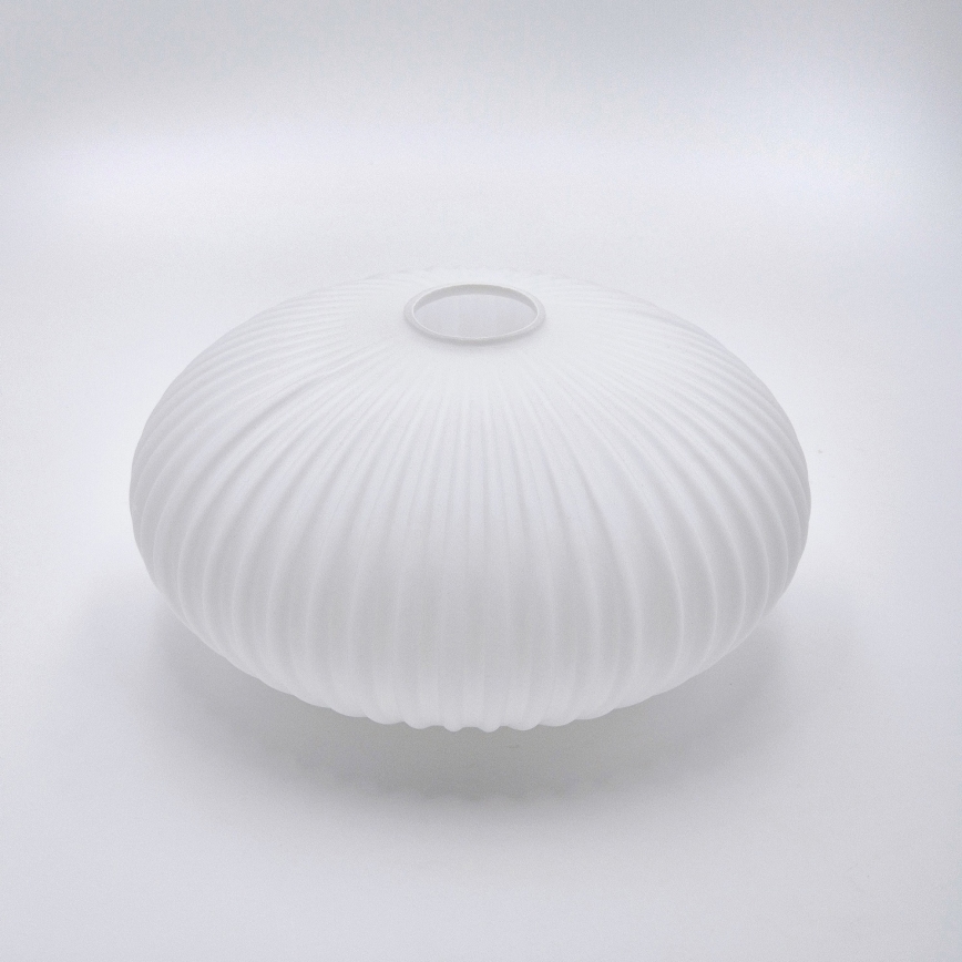 Ljuskrona med textilsladd HARMONY 1xE27/15W/230V diameter 25 cm vit/ek