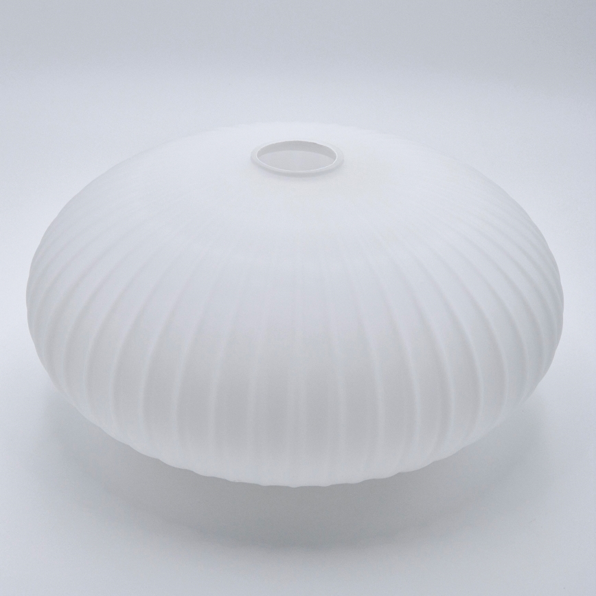 Ljuskrona med textilsladd HARMONY 1xE27/15W/230V diameter 30 cm vit/ek