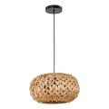 Ljuskrona med textilsladd HOSHI 1xE27/20W/230V diameter 38 cm hampa