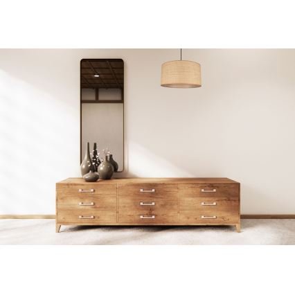 Ljuskrona med textilsladd IRMA 1xE27/60W/230V diameter 40 cm