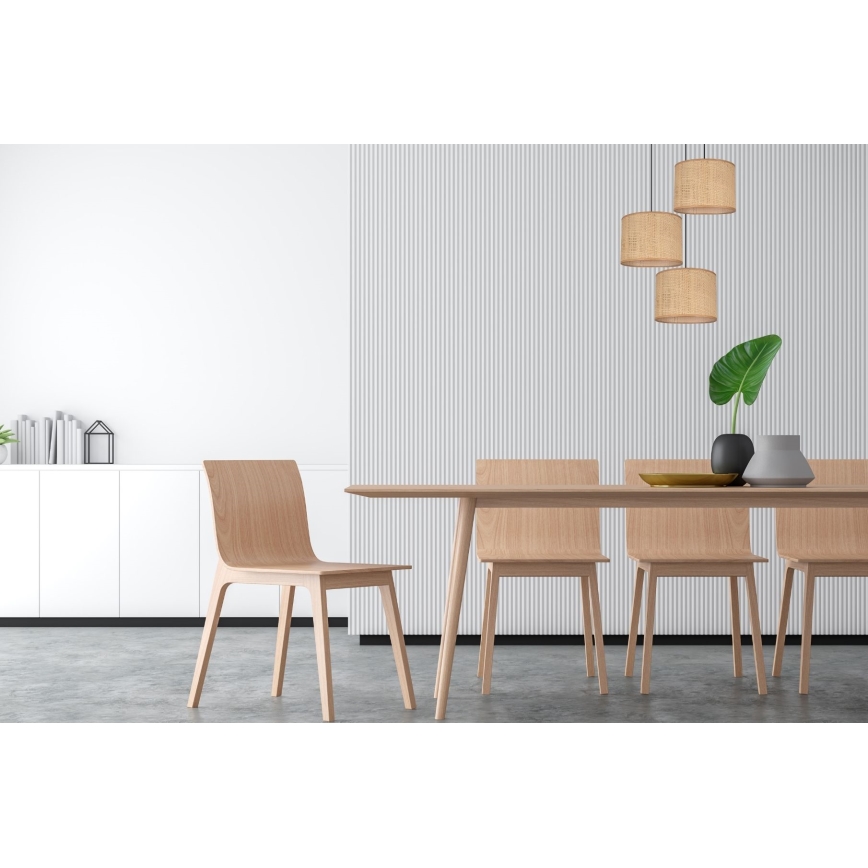 Ljuskrona med textilsladd IRMA 3xE27/60W/230V diameter 45 cm