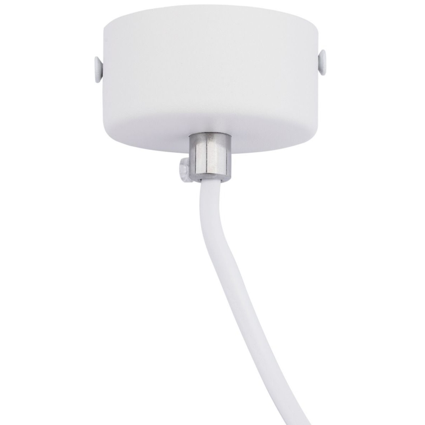 Ljuskrona med textilsladd KARADON 1xGU10/30W/230V 29 cm vit