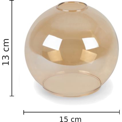 Ljuskrona med textilsladd LACRIMA HONEY 5xE27/60W/230V diameter 45 cm