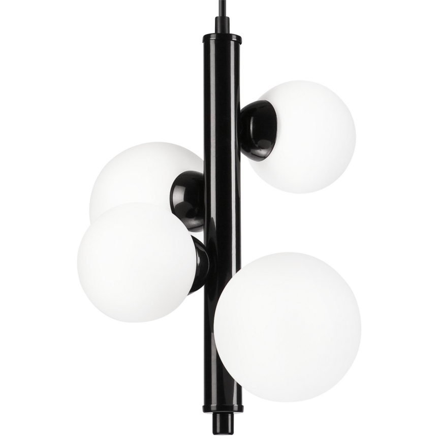 Ljuskrona med textilsladd LARRY 4xG9/15W/230V