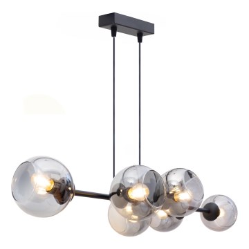 Ljuskrona med textilsladd LATIL 6xE27/60W/230V