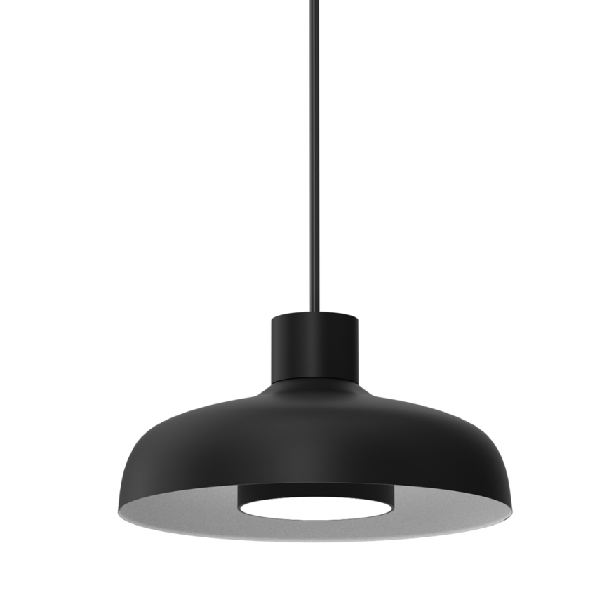 Ljuskrona med textilsladd LINEA 1xGX53/12W/230V svart