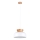 Ljuskrona med textilsladd MARION 1xE27/15W/230V diameter 29,5 cm vit