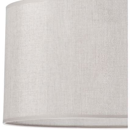 Ljuskrona med textilsladd MONTE 1xE27/60W/230V silver