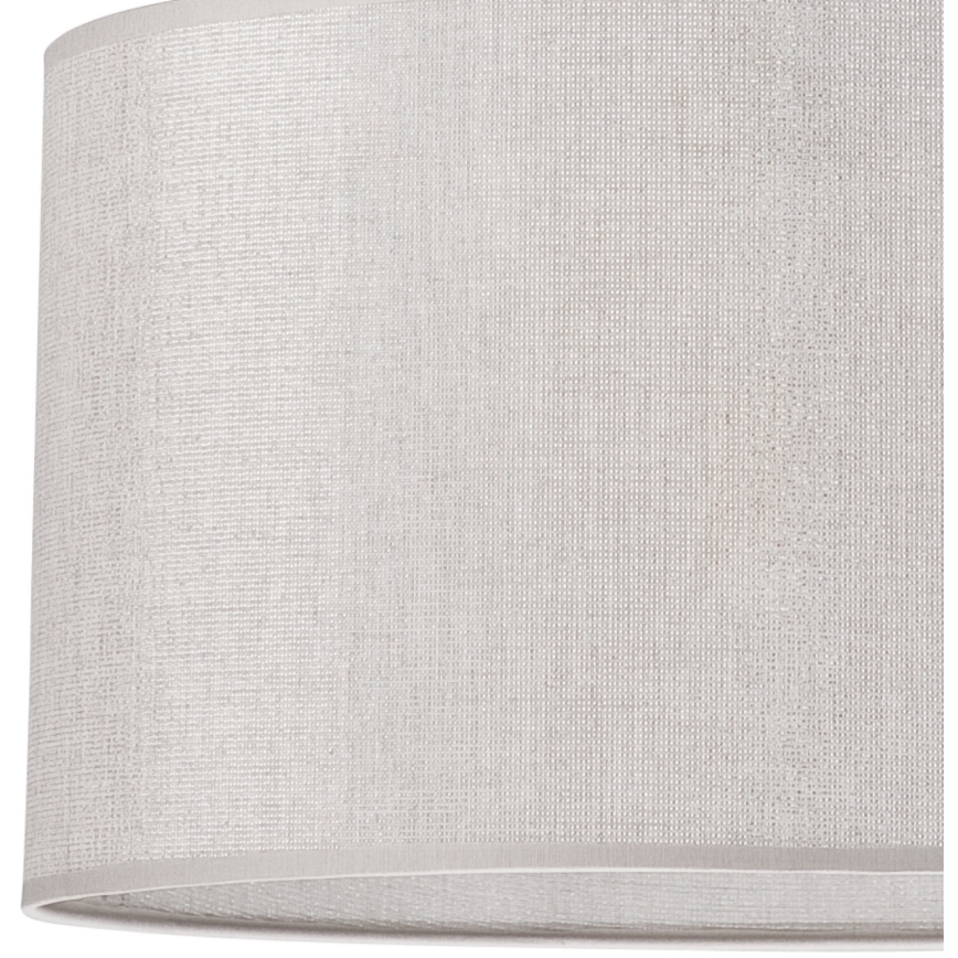 Ljuskrona med textilsladd MONTE 1xE27/60W/230V silver