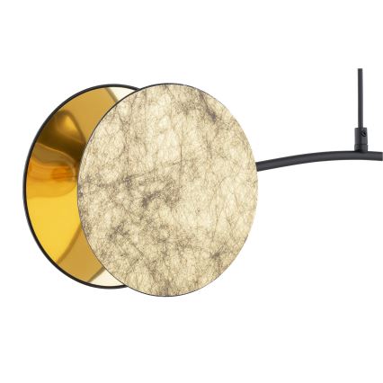 Ljuskrona med textilsladd MOTIF 2xE14/10W/230V guld