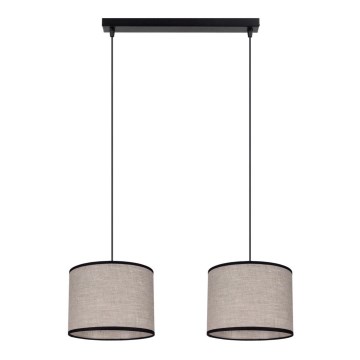 Ljuskrona med textilsladd NEXO 2xE27/60W/230V