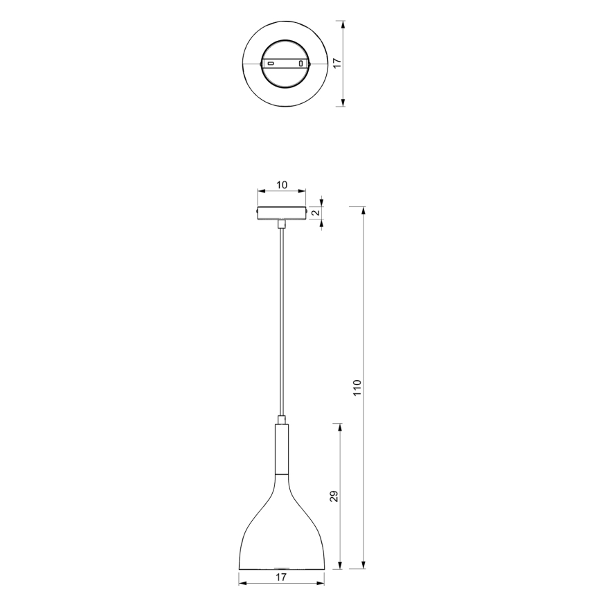 Ljuskrona med textilsladd NOAK WOOD 1xE27/15W/230V vit/bok