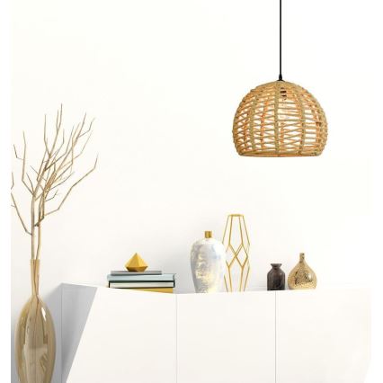 Ljuskrona med textilsladd OTIS 1xE27/20W/230V diameter 30 cm