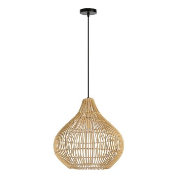 Ljuskrona med textilsladd PELO 1xE27/40W/230V diameter 40 cm rotting