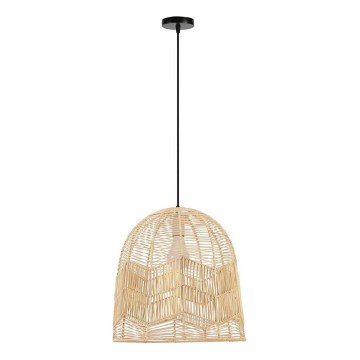 Ljuskrona med textilsladd PELO 1xE27/40W/230V diameter 40 cm rotting