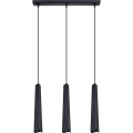 Ljuskrona med textilsladd PRYSM 3xG9/8W/230V svart