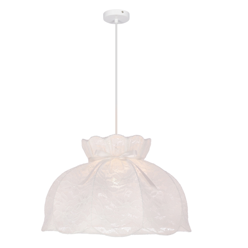 Ljuskrona med textilsladd ROSSINI 1xE27/40W/230V