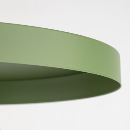 Ljuskrona med textilsladd SILA 1xE27/15W/230V diameter 30 cm grön